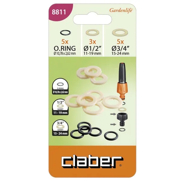 Assortiment de 13 joints pour raccord d'arrosage
